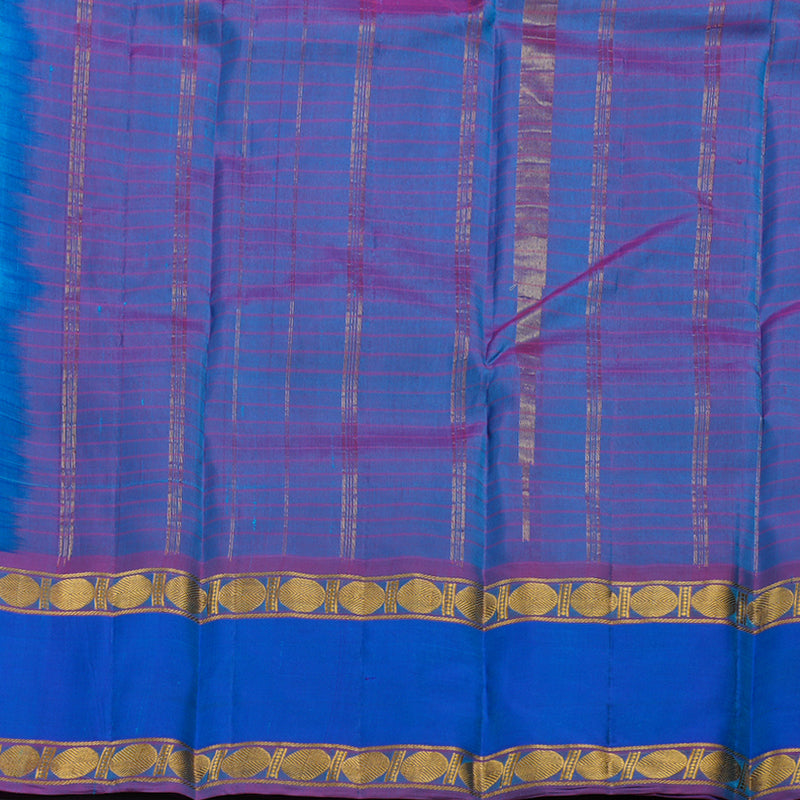 Hayagrivas Sky Blue Handloom Kanjivaram Silk Saree BBD1165K1-6