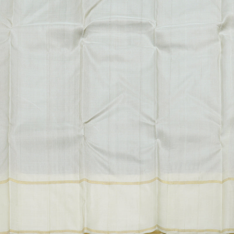 Hayagrivas Black Handloom Kanjivaram Silk Saree with Half White Border BBD1167K9-1