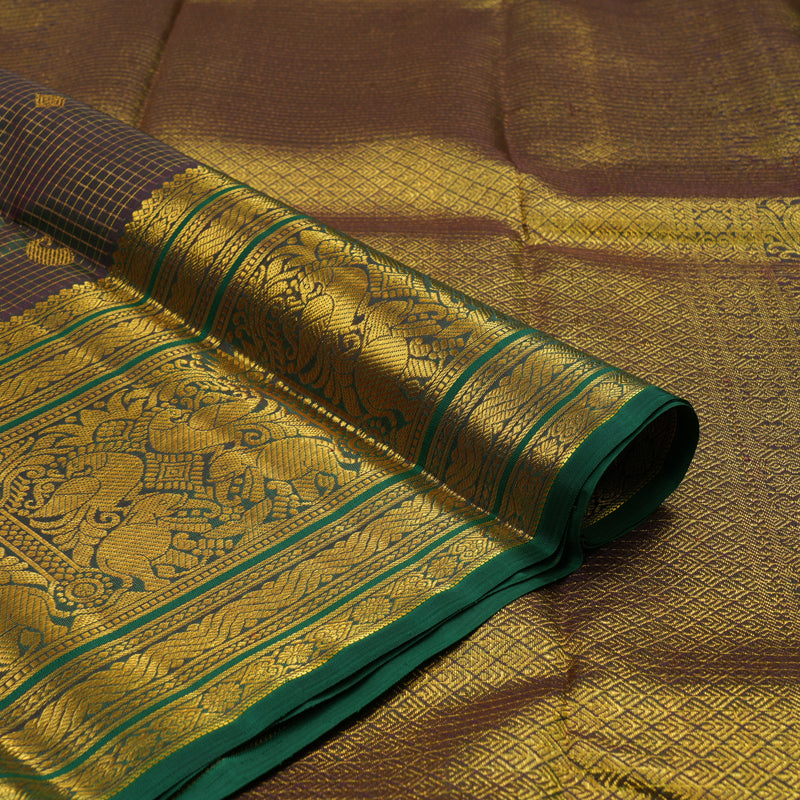 Hayagrivas Handloom Deep Manthalir Kanjivaram Silk Saree with Green Border BBD1173K9-1