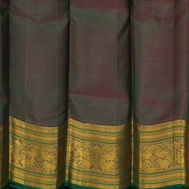 Hayagrivas Handloom Deep Manthalir Kanjivaram Silk Saree with Green Border BBD1173K9-1