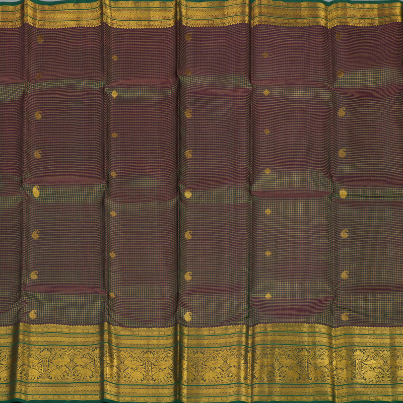 Hayagrivas Handloom Deep Manthalir Kanjivaram Silk Saree with Green Border BBD1173K9-1