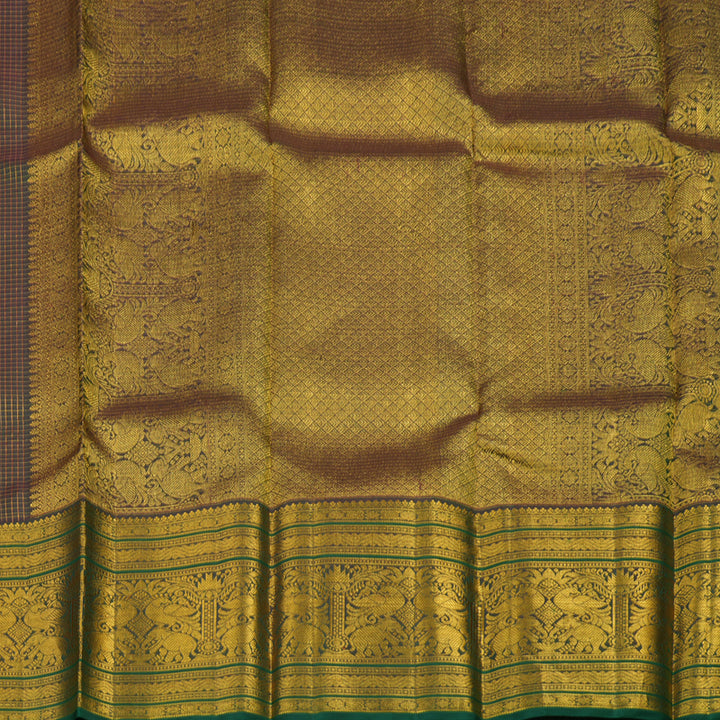 Hayagrivas Handloom Deep Manthalir Kanjivaram Silk Saree with Green Border BBD1173K9-1