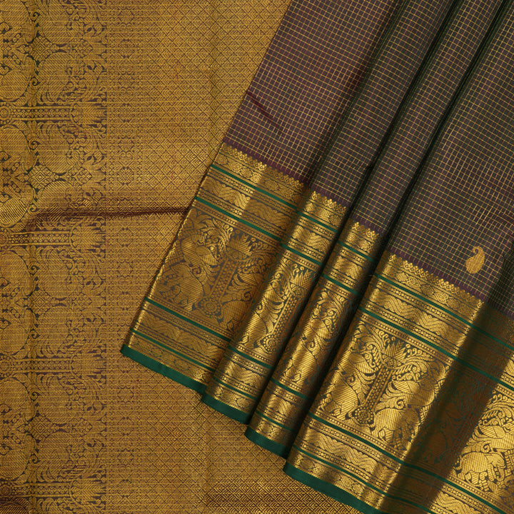 Hayagrivas Handloom Deep Manthalir Kanjivaram Silk Saree with Green Border BBD1173K9-1