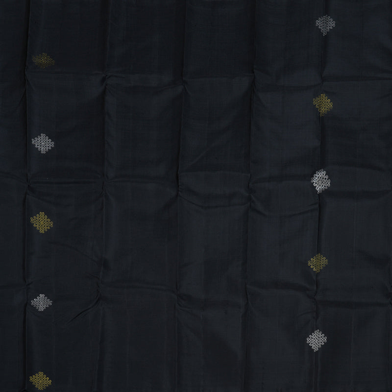 Hayagrivas Black Handloom Kanjivaram Silk Saree BBD1178K3-1