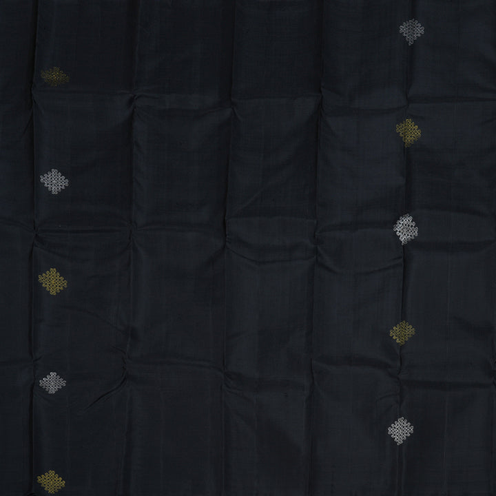 Hayagrivas Black Handloom Kanjivaram Silk Saree BBD1178K3-1