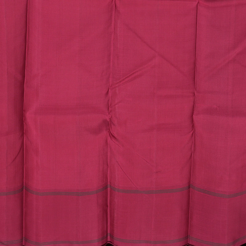 Hayagrivas Pristine White Handloom Kanjivaram Silk Saree with Ganga Jamuna (Green And Maroon) Border BBD1186K2-1
