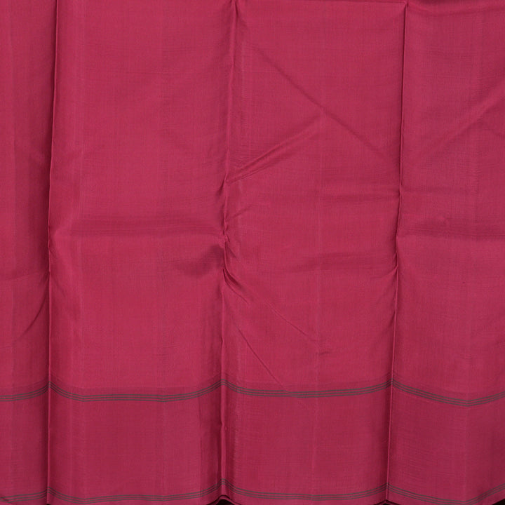 Hayagrivas Pristine White Handloom Kanjivaram Silk Saree with Ganga Jamuna (Green And Maroon) Border BBD1186K2-1