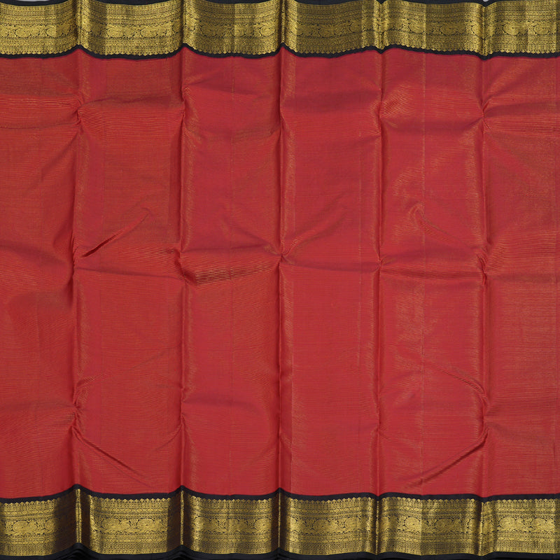 Hayagrivas Red Handloom Vairaoosi Kanjivaram Silk Saree with Black Border BBD1187K8-1