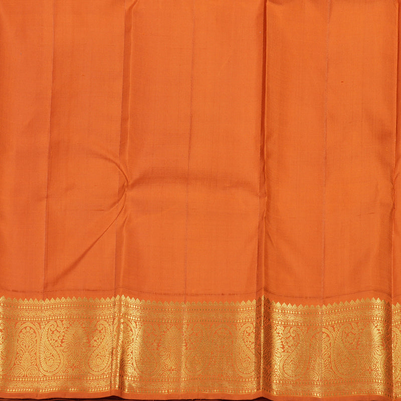 Hayagrivas Pretty Pink Handloom Kanjivaram Silk Saree with Orange Border BBD1189K1-2