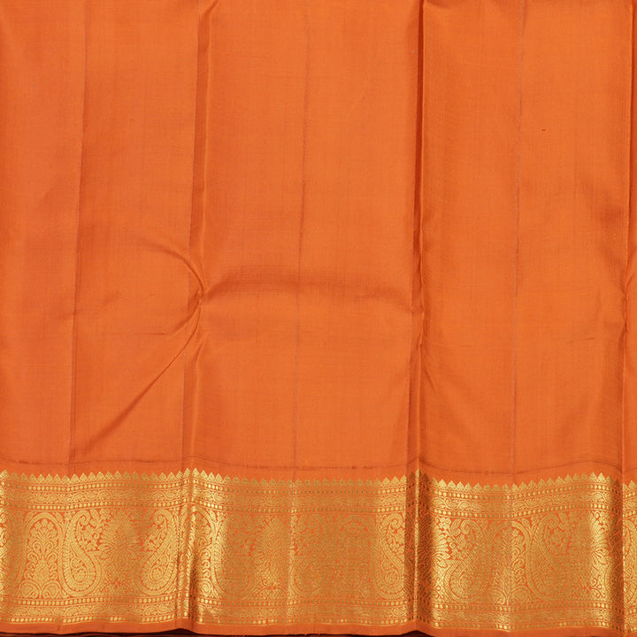 Hayagrivas Pretty Pink Handloom Kanjivaram Silk Saree with Orange Border BBD1189K1-2