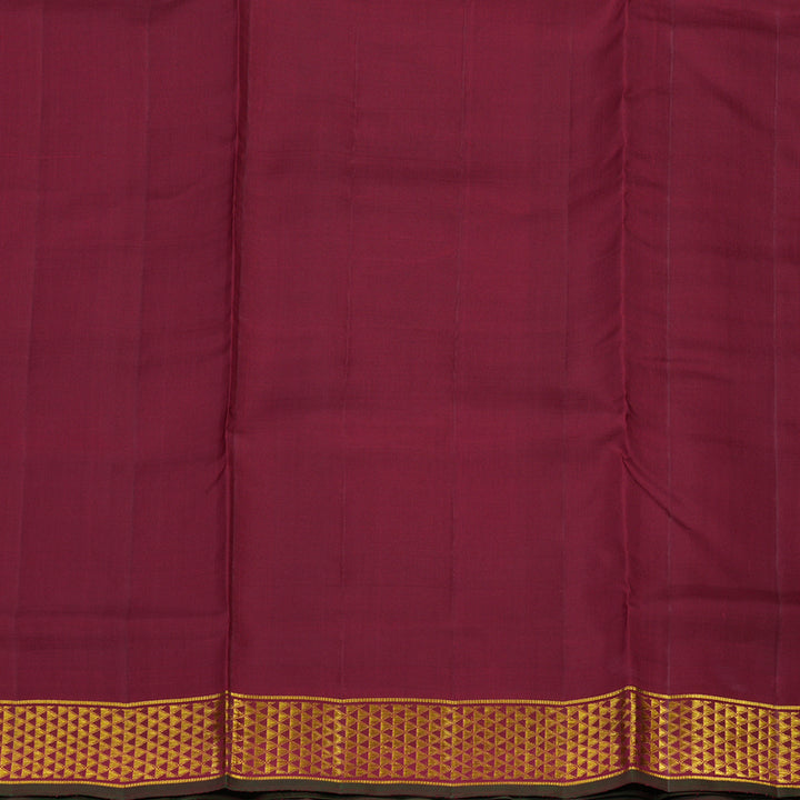 Hayagrivas Handloom Maroon Ten Yards Silk Saree BBD1193K2-1
