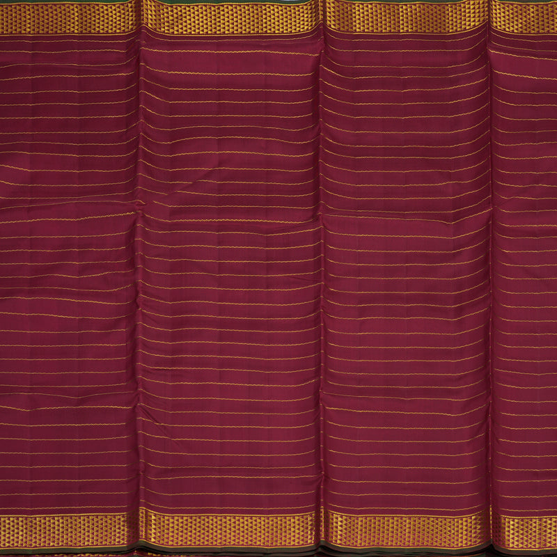 Hayagrivas Handloom Maroon Ten Yards Silk Saree BBD1193K2-1