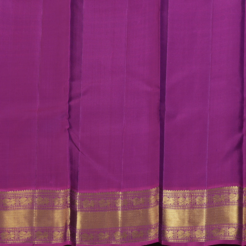 Hayagrivas Purple Handloom Kanjivaram Silk Saree with Pink Border BBD1201K5-1