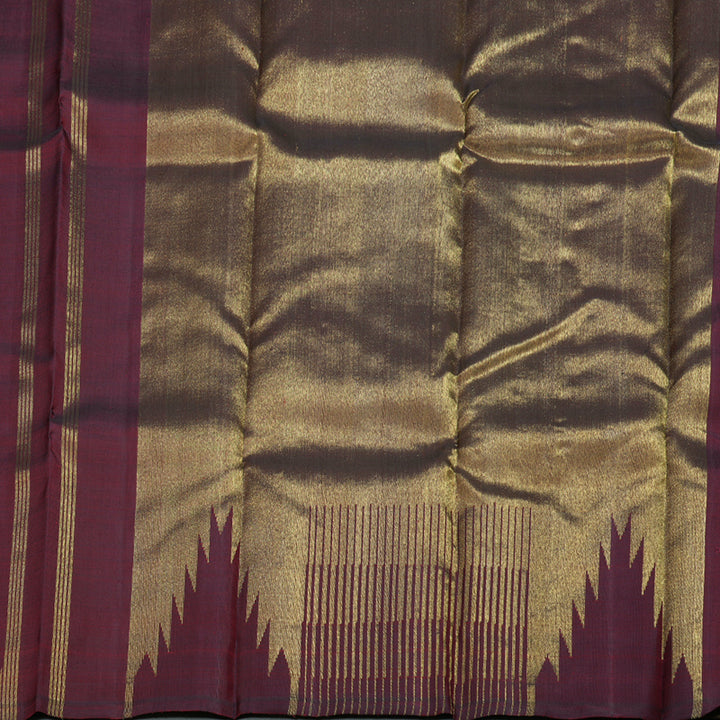 Hayagrivas Wine Maroon Handloom Kanjivaram Silk Saree BBD1204K1-1