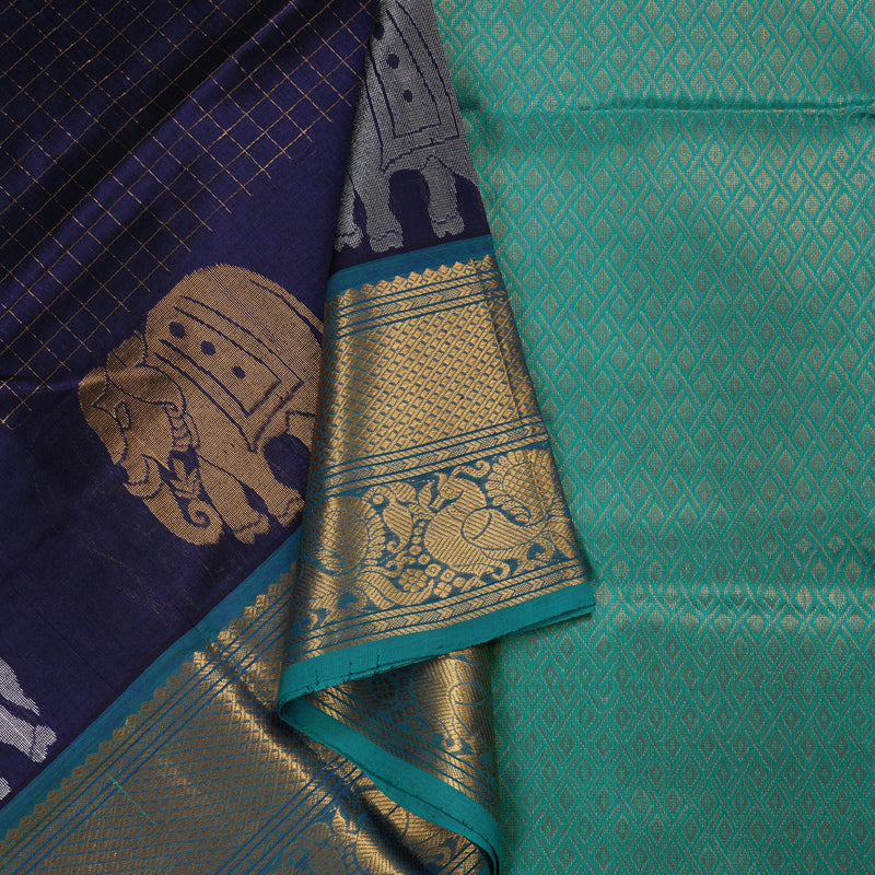 Hayagrivas Handloom Pure Silk Cotton Saree BBD1206K1-2