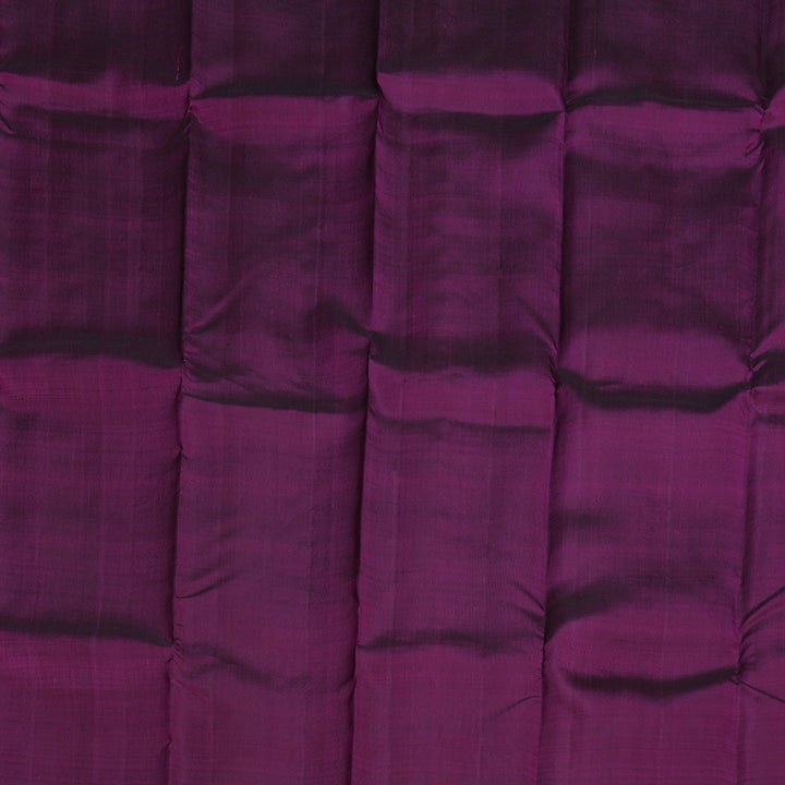 Hayagrivas Dark Purple Handloom Kanjivaram Silk Saree with Dark Purple Border BBD1207K2-1