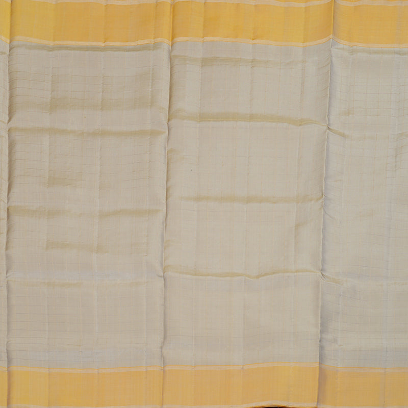 Hayagrivas Sandal Beige Handloom Soft Silk Saree with Mild Fawn Yellow Border BBD1211K2-4