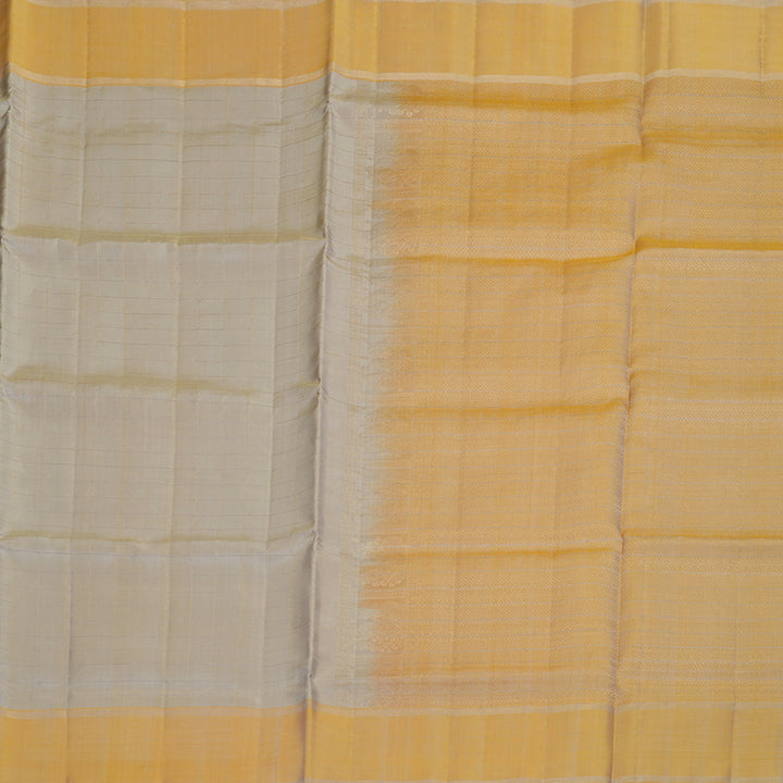 Hayagrivas Sandal Beige Handloom Soft Silk Saree with Mild Fawn Yellow Border BBD1211K2-4