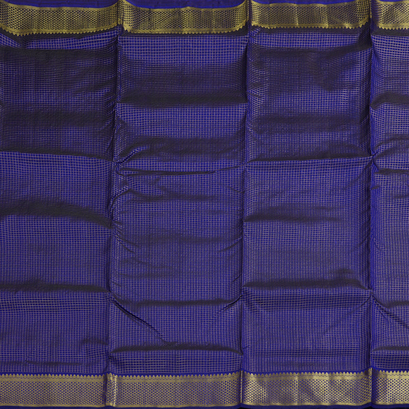 Hayagrivas Blue Handloom Kanjivaram Ten Yards Silk Saree BBD1212K3-3
