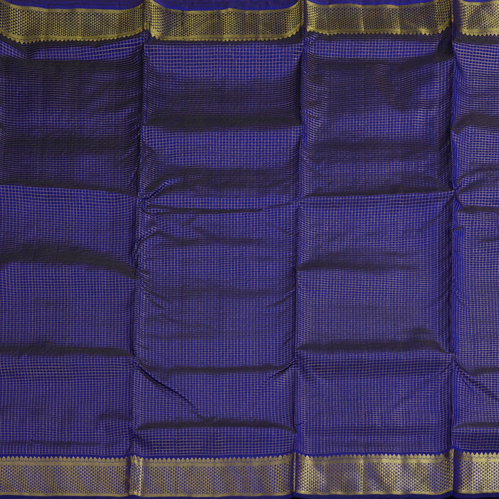 Hayagrivas Blue Handloom Kanjivaram Ten Yards Silk Saree BBD1212K3-3