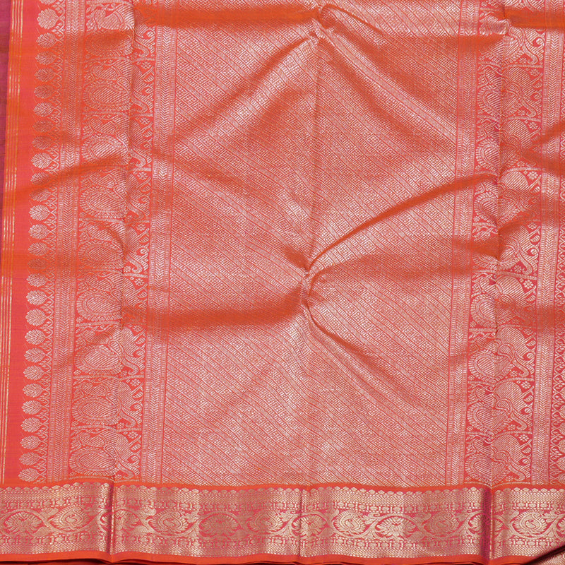 Hayagrivas Handloom Kanjivaram Korvai Veldhari Kanjivaram Silk Saree BBD1222K3-1