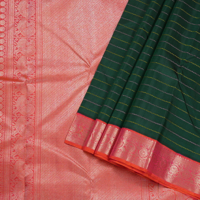 Hayagrivas Handloom Kanjivaram Korvai Veldhari Kanjivaram Silk Saree BBD1222K3-1