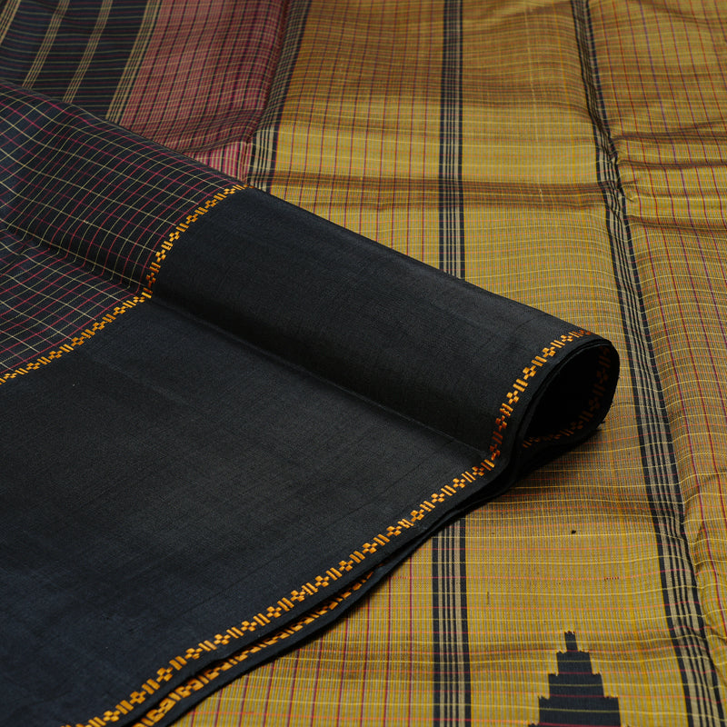 Hayagrivas Black Handloom Kanjivaram Silk Saree BBD1226K2-1