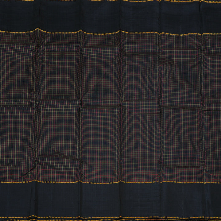 Hayagrivas Black Handloom Kanjivaram Silk Saree BBD1226K2-1