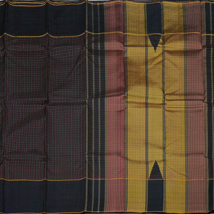 Hayagrivas Black Handloom Kanjivaram Silk Saree BBD1226K2-1