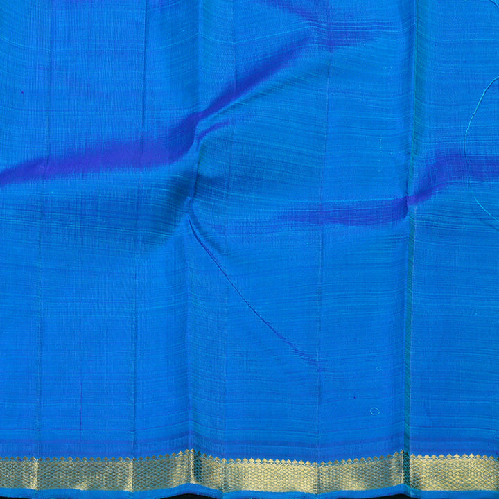 Hayagrivas Sky Blue Handloom Kanjivaram Silk Saree with Blue Border BBD1229K1-1