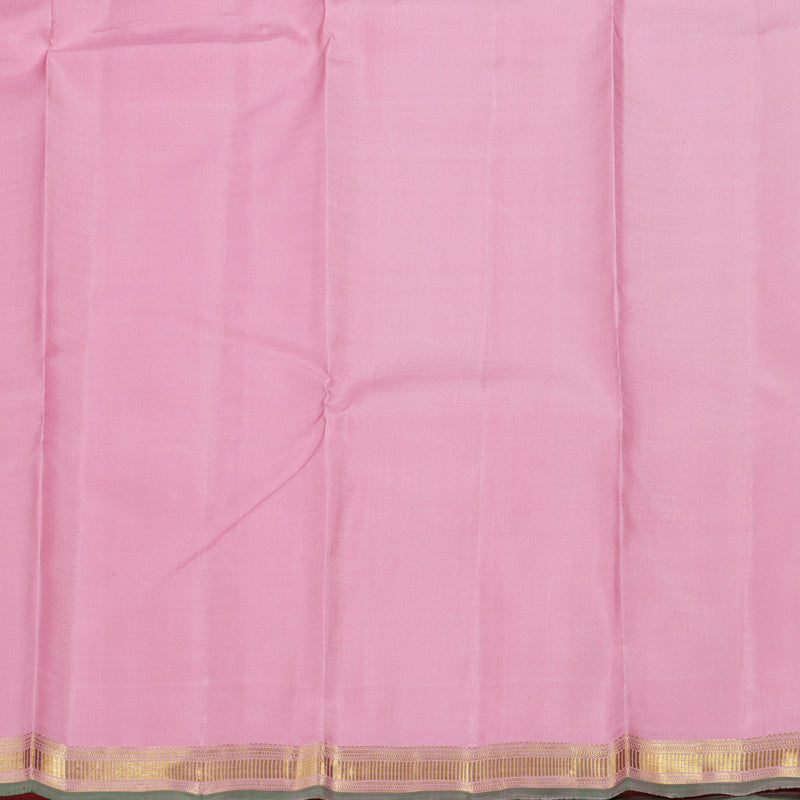 Hayagrivas Rose Pink Handloom Kanjivaram Silk Saree BBD1229K2-1