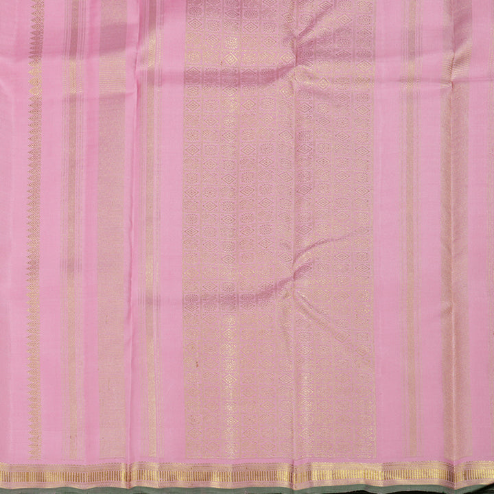 Hayagrivas Rose Pink Handloom Kanjivaram Silk Saree BBD1229K2-1