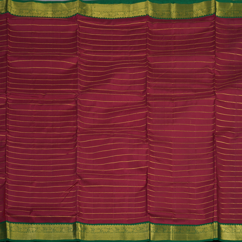 Hayagrivas Handloom Maroon Ten Yards Silk Madisar BBD1232K7-1