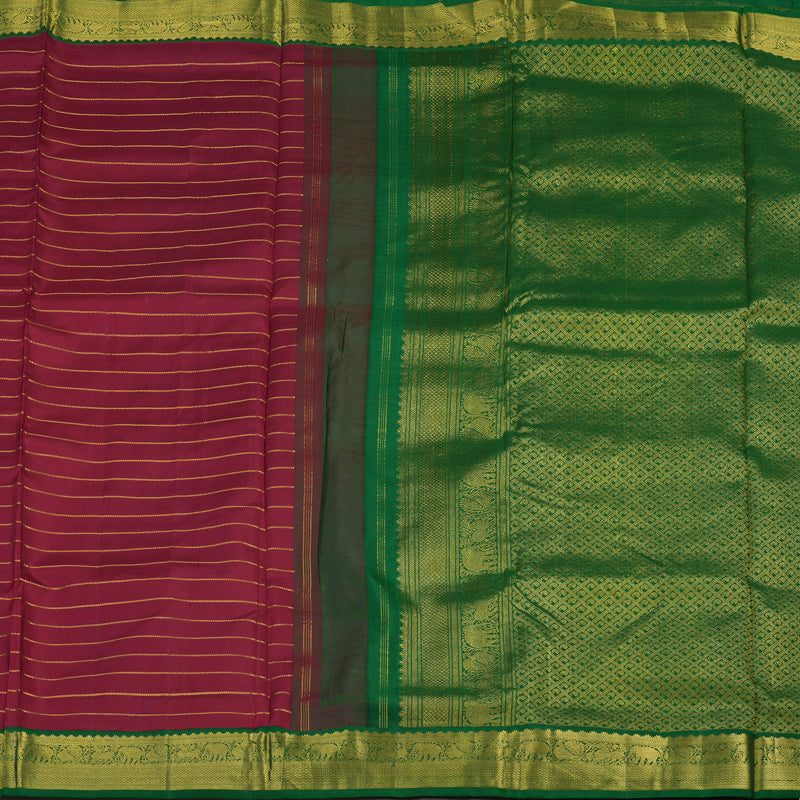 Hayagrivas Handloom Maroon Ten Yards Silk Madisar BBD1232K7-1