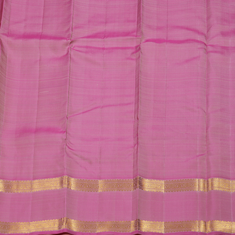 Hayagrivas  Beige Handloom Kanjivaram Silk Saree with Ganga Jamuna (Green And Baby Pink) Border BBD1238K28-2