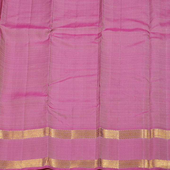 Hayagrivas  Beige Handloom Kanjivaram Silk Saree with Ganga Jamuna (Green And Baby Pink) Border BBD1238K28-2