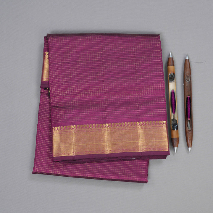 Hayagrivas Handloom Purple Jari Kattam Kanjivaram Silk Saree  BBD1238K38-1