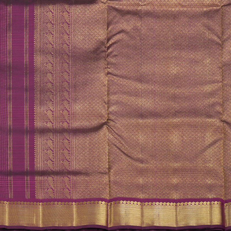 Hayagrivas Handloom Purple Jari Kattam Kanjivaram Silk Saree  BBD1238K38-1