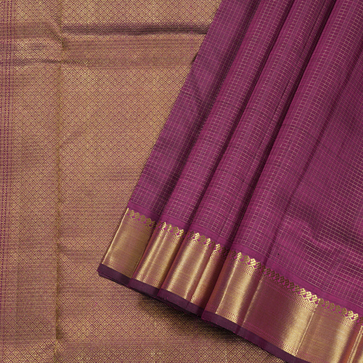 Hayagrivas Handloom Purple Jari Kattam Kanjivaram Silk Saree  BBD1238K38-1