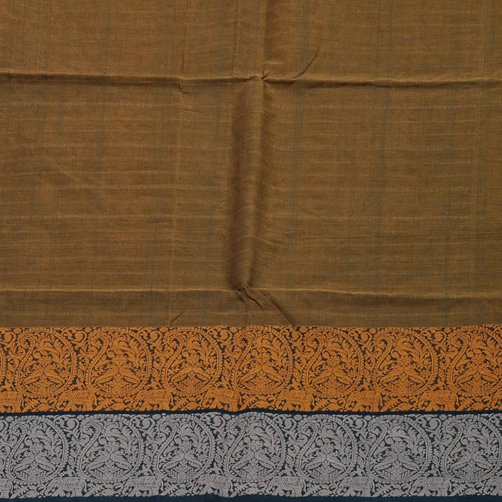 Hayagrivas Handloom Pure Cotton Saree in Soothing Honey Mustard BBD1245K3-2