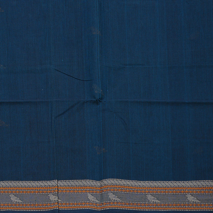 Hayagrivas Handloom Pure Cotton Saree in Regal Dark Blue BBD1247K3-3