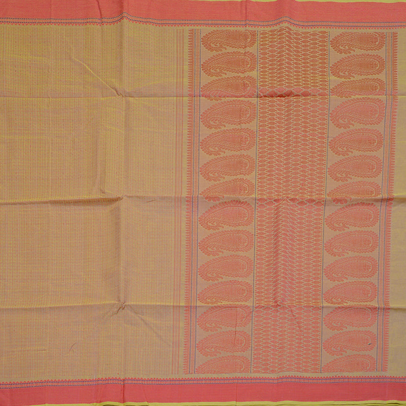 Hayagrivas Handloom Pure Cotton Saree in Ethereal Sandal BBD1247K6-2