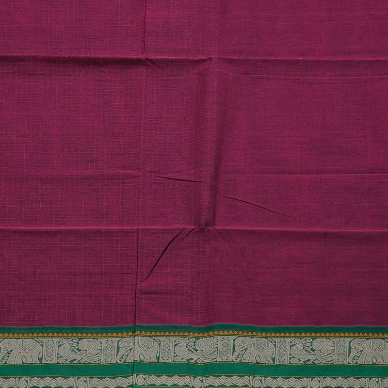 Hayagrivas Handloom Pure Cotton Saree in Opulent Wine Purple BBD1248K11-3