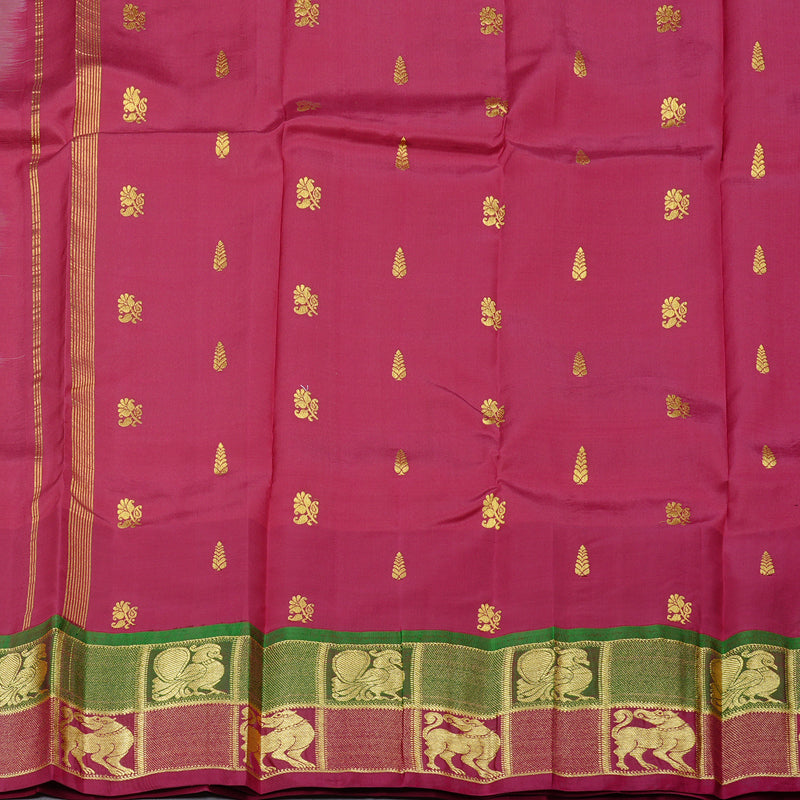 Hayagrivas Handloom Kanjivaram Silk Saree in Pristine White BBD1258K1-1