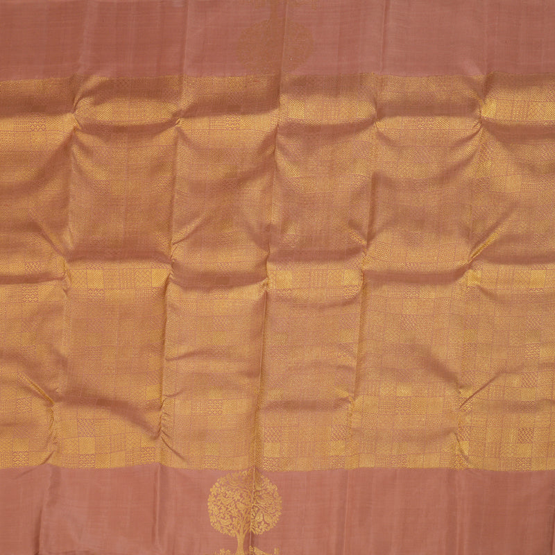 Hayagrivas Chocolate Brown Handloom Kanjivaram Silk Saree BBD1261K3-1