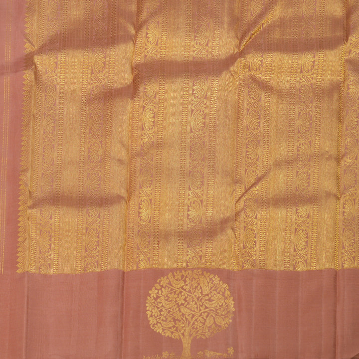 Hayagrivas Chocolate Brown Handloom Kanjivaram Silk Saree BBD1261K3-1