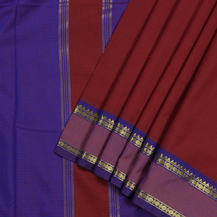 Hayagrivas Ten Yards Semi Silk Saree BBD1271K10-7