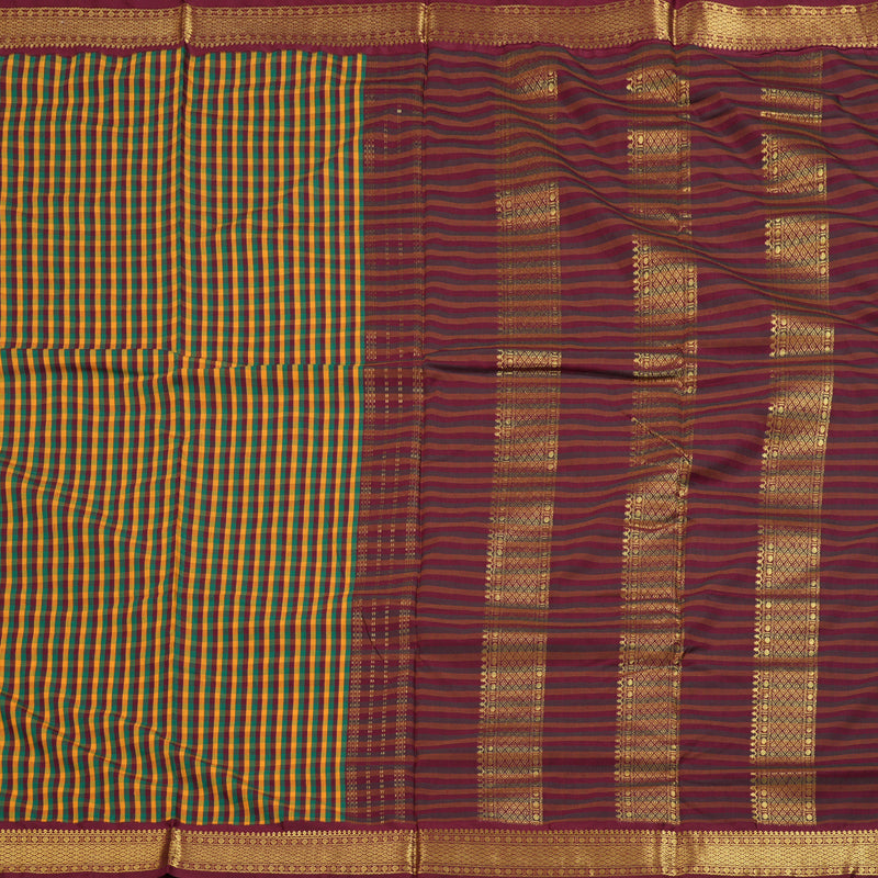 Hayagrivas Ten Yards Semi Silk Saree BBD1271K18-6