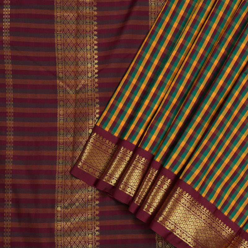 Hayagrivas Ten Yards Semi Silk Saree BBD1271K18-6