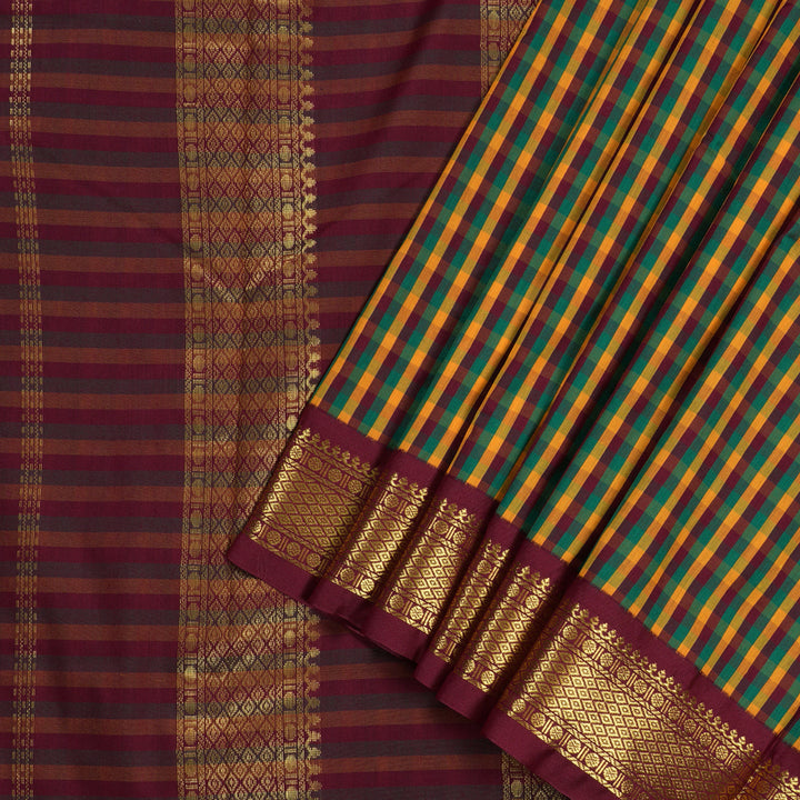 Hayagrivas Ten Yards Semi Silk Saree BBD1271K18-6